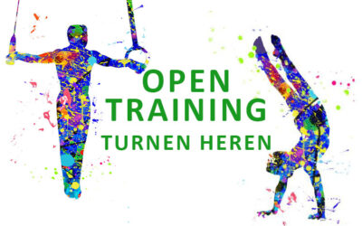 Open training, turnen heren